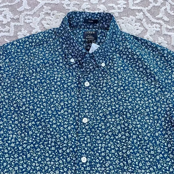 NWT J. Crew Flex Washed Slim Fit Button Down - Picture 7 of 14